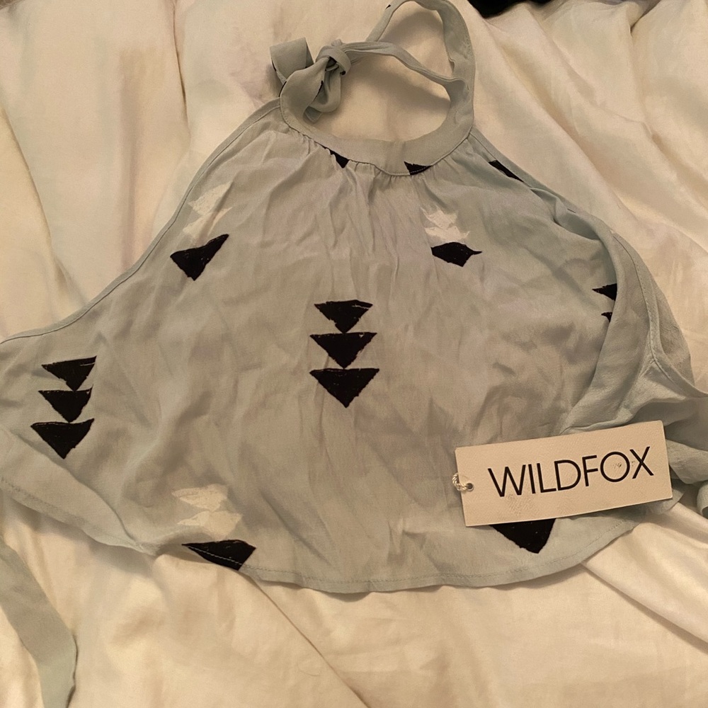 Wildfox open back blouse!